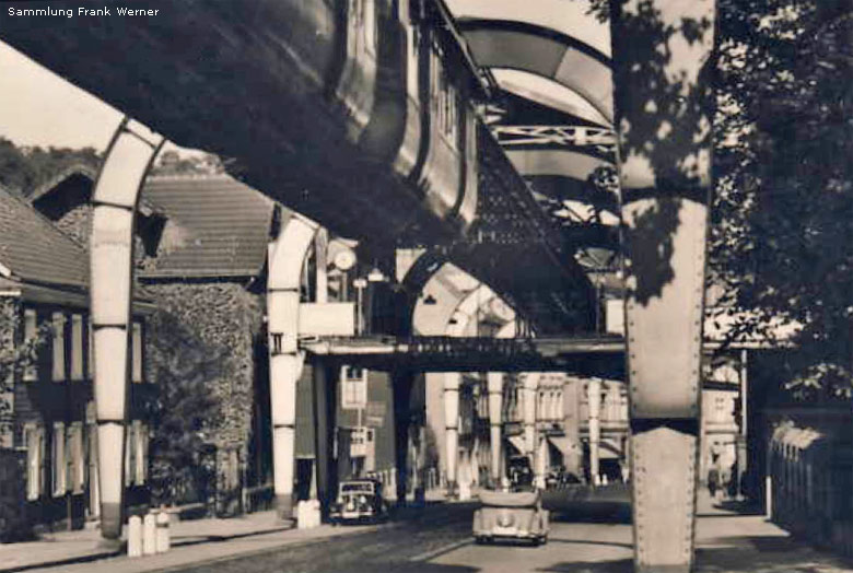 Die Schwebebahn-Haltestelle Bruch 1940 (Sammlung Frank Werner)