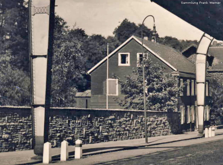 Die Kaiserstraße bei Bruch in Vohwinkel 1940 - Ausschnitt (Sammlung Frank Werner)