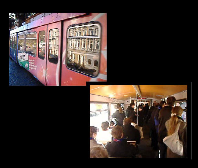 Klicken zum Download ( 2.542 KB ) des Video-Clips: Einstieg und Gang durch die besetze Schwebebahn am 14. Januar 2006