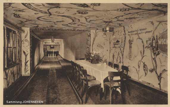 Kegelbahn in Haus Bremkamp um 1931