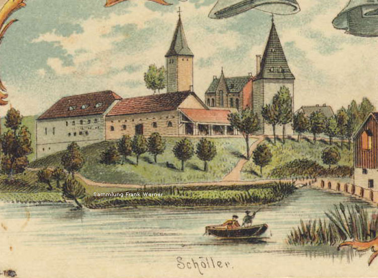 Teich bei Schöller um 1910 (Sammlung Frank Werner)