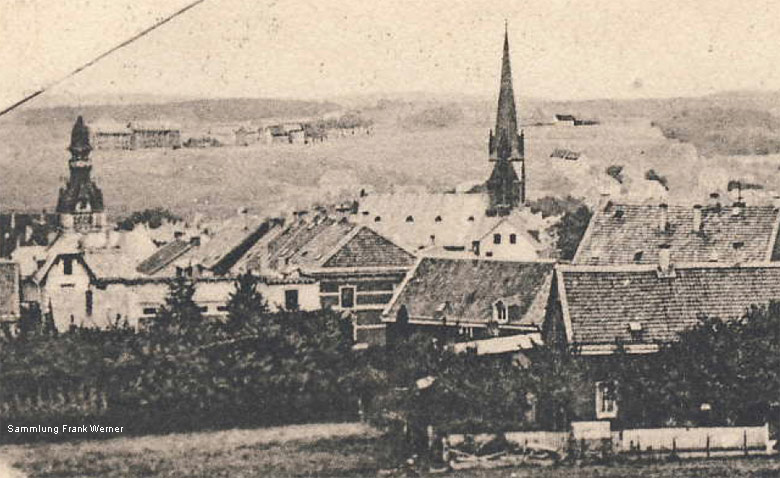 Vohwinkel mit Blick Richtung Tesche auf einer Postkarte von 1902 - Ausschnitt (Sammlung Frank Werner)