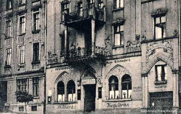 Haus Schnieders auf einer Postkarte um 1940 - Ausschnitt (Sammlung Frank Werner)