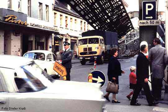Schwebebahnunglück in Sonnborn 1968 (Foto Dieter Kraß)