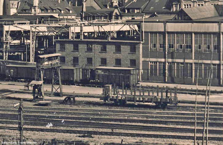 Schwebebahn-Endhaltestelle in Vohwinkel ca. 1937 (Sammlung Frank Werner)