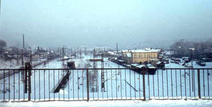 Gleisanlagen in Vohwinkel im Dezember 1964 (Sammlung Dieter Kraß)