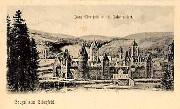 Burg Elverfelde im 16. Jahrhundert