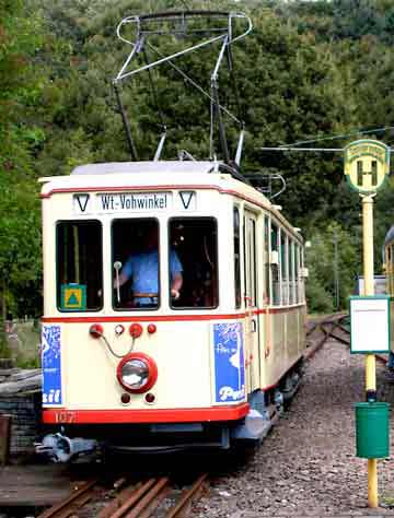 Der Triebwagen 107 im Jahr 2002 (Foto Dieter Kraß)