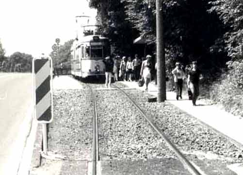 Straßenbahn bei Schliepershäuschen (Foto Dieter Kraß)