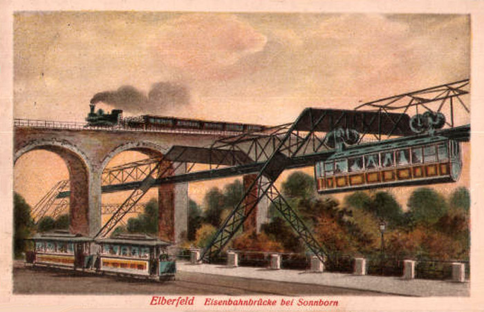 Eisenbahnbrücke bei Sonnborn 1926