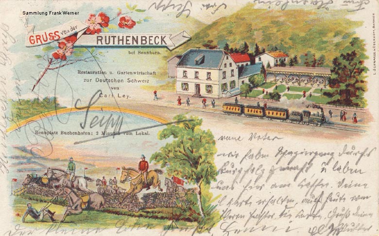 Die Ruthenbeck auf einer Postkarte von 1903 (Sammlung Frank Werner)