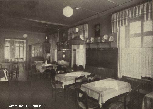 Ein Gastraum bei Schwaferts in Sonnborn (Sammlung Udo Johenneken)