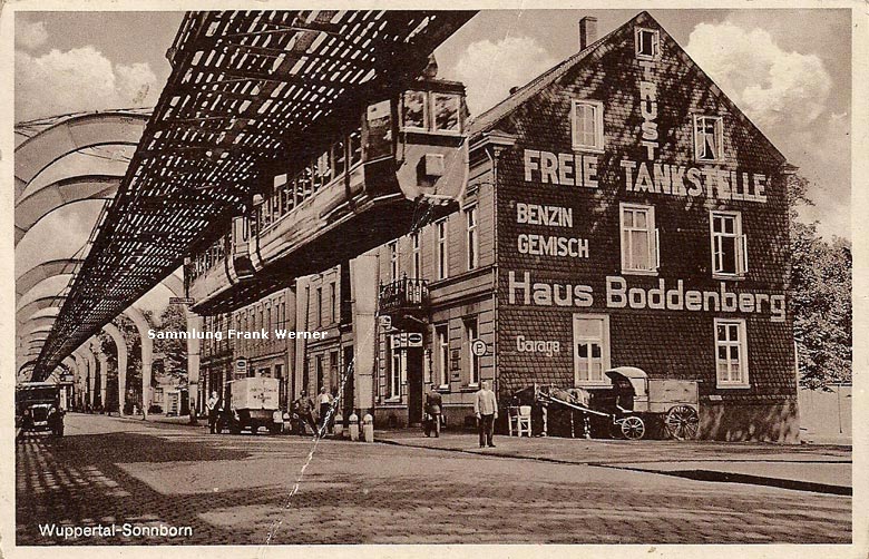 Haus Boddenberg in Wuppertal-Sonnborn auf einer Postkarte von 1938 (Sammlung Frank Werner)